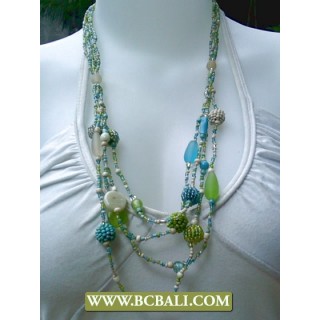 Bali 4 Strand Beading Necklace